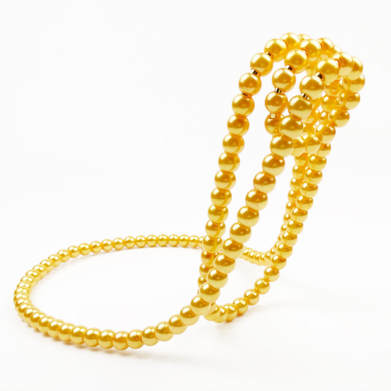 Floating Pearl Necklace Wine Holder