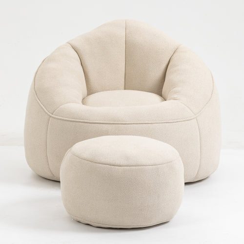 Bean Bag Sofa Chair With Footrest