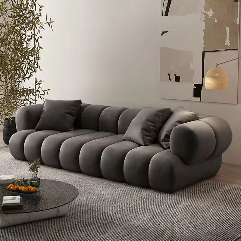 Large Velvet L Shape Corner Living Room Modular Sectional Sofa Couch Set