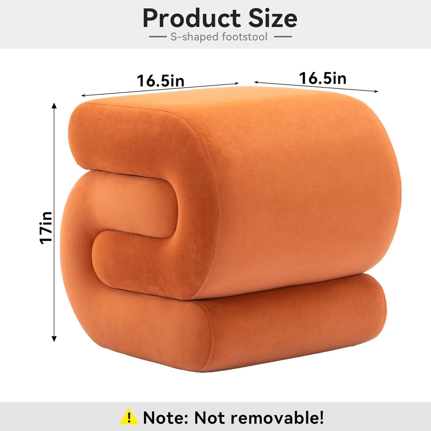 Contemporary Premium S Shape Ottoman Footstool