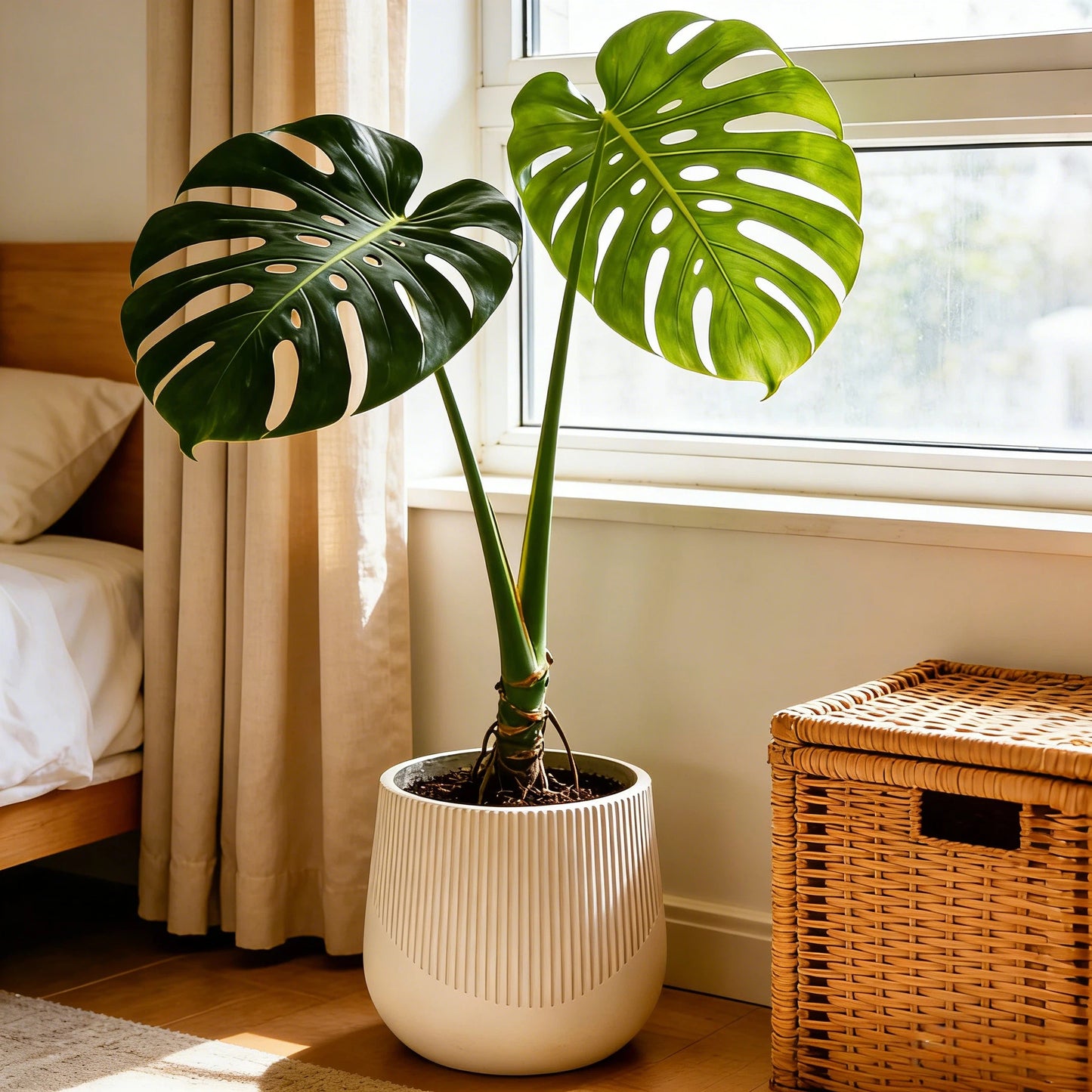 Large Outdoor Indoor Planter, Round Magnesium set of 3