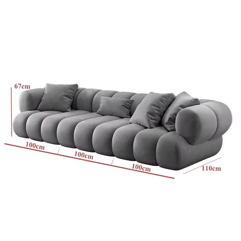 Large Velvet L Shape Corner Living Room Modular Sectional Sofa Couch Set