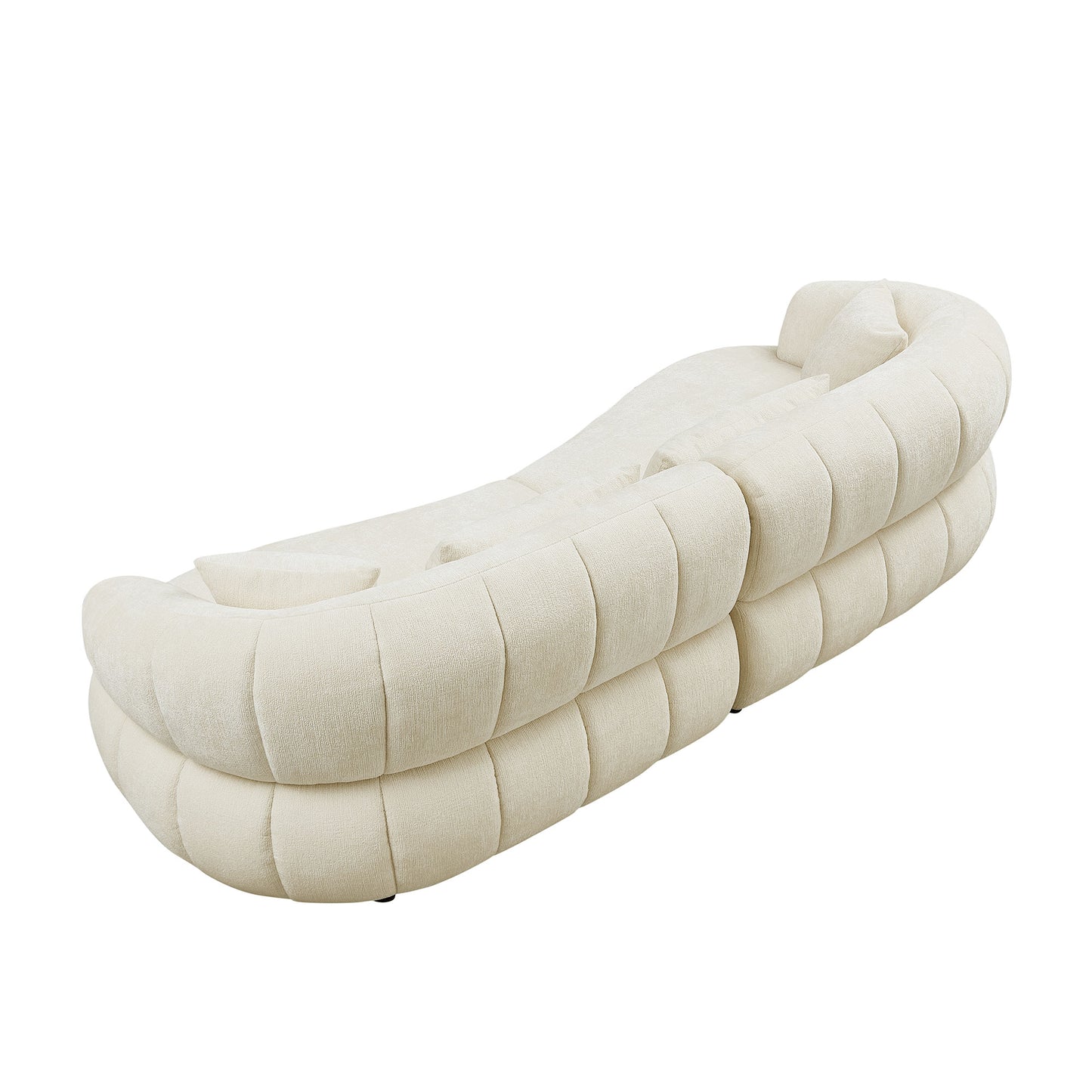 Modern Sectional Curved Sofa 4-Seat Comfy