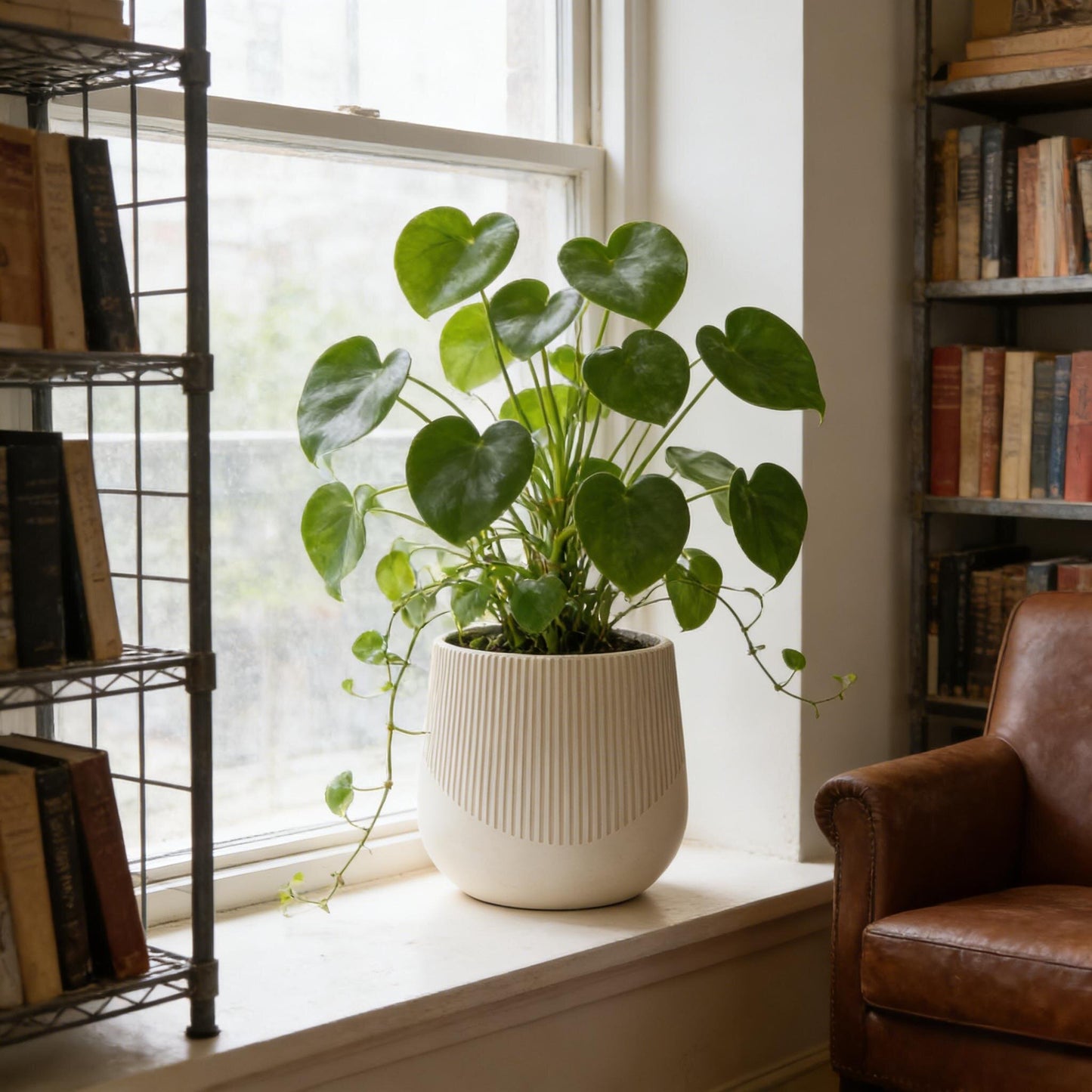 Large Outdoor Indoor Planter, Round Magnesium set of 3