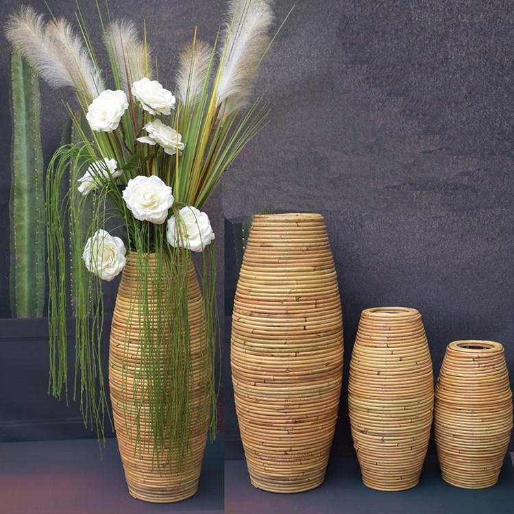 Natural Rattan Vase